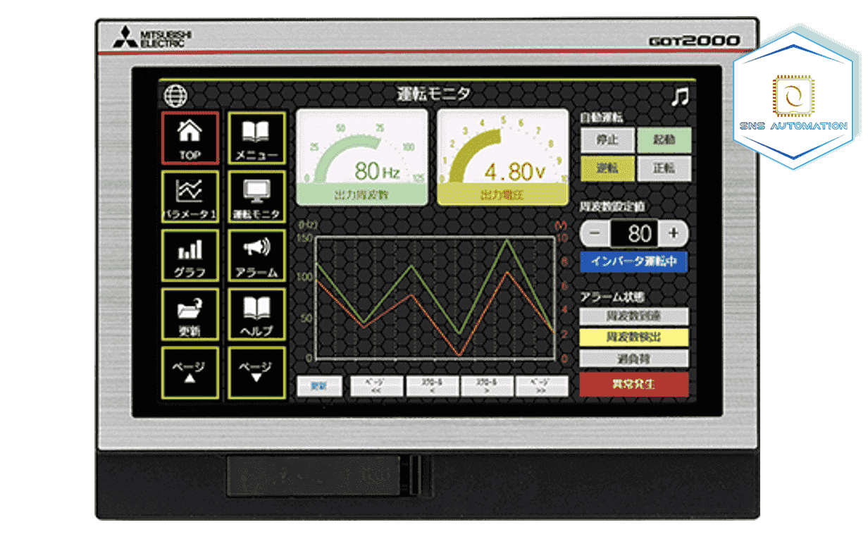 HMI Mitsubishi GT2107-WTSD