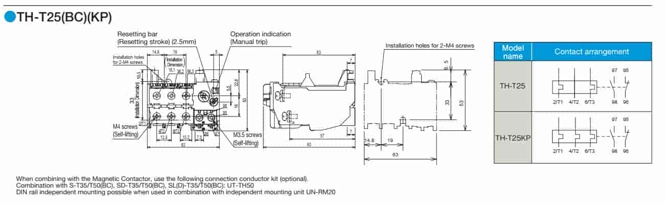 rơ le nhiệt mitsubishi TH-T18 1.7A